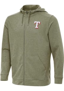 Antigua Texas Rangers Mens Olive Effortless Light Weight Jacket