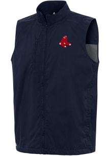 Antigua Boston Red Sox Mens Navy Blue Brisk Sleeveless Jacket