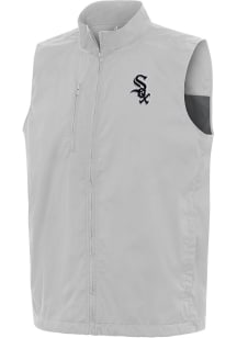 Antigua Chicago White Sox Mens Grey Brisk Sleeveless Jacket