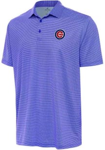 Antigua Chicago Cubs Mens White Rings Short Sleeve Polo