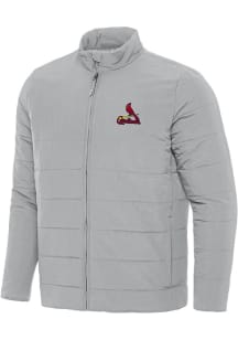 Antigua St Louis Cardinals Mens Grey Swelter Filled Jacket