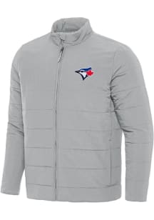 Antigua Toronto Blue Jays Mens Grey Swelter Filled Jacket