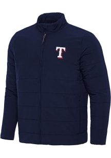 Antigua Texas Rangers Mens Navy Blue Swelter Filled Jacket