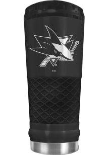 San Jose Sharks Stealth 24oz Powder Coated Stainless Steel Tumbler - Black