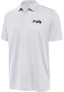 Antigua Atlanta Braves White Ellipse Big and Tall Polo