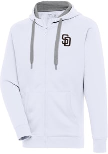 Antigua San Diego Padres Mens White Victory Big and Tall Light Weight Jacket
