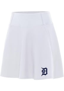 Antigua Detroit Tigers Womens White Chip Skort Skirt