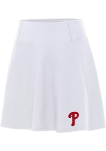 Antigua Philadelphia Phillies Womens White Chip Skort Skirt