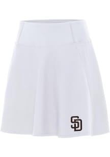 Antigua San Diego Padres Womens White Chip Skort Skirt