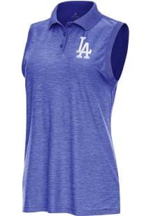 Antigua Los Angeles Dodgers Womens Blue Recap Polo Shirt