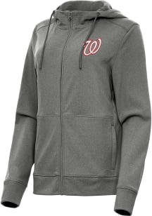 Antigua Washington Nationals Womens Black Seeker Light Weight Jacket
