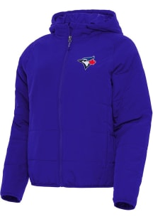 Antigua Toronto Blue Jays Womens Royal Blue Universe Filled Jacket