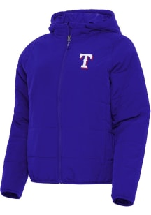 Antigua Texas Rangers Womens Royal Blue Universe Filled Jacket