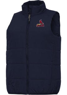 Antigua St Louis Cardinals Womens Navy Blue Experience Vest