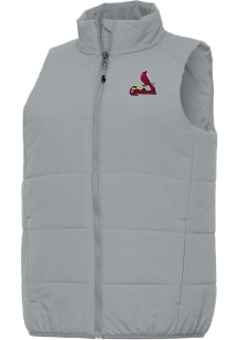 Antigua St Louis Cardinals Womens Grey Experience Vest