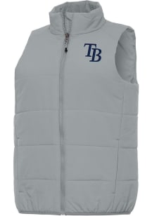Antigua Tampa Bay Rays Womens Grey Experience Vest