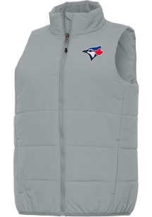 Antigua Toronto Blue Jays Womens Grey Experience Vest