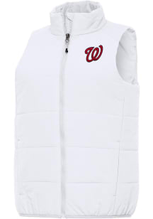 Antigua Washington Nationals Womens White Experience Vest