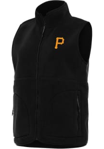 Antigua Pittsburgh Pirates Womens Black Nostalgic Vest