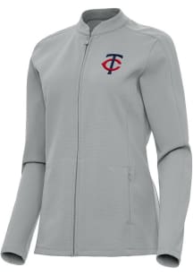 Antigua Minnesota Twins Womens Grey Regard Light Weight Jacket