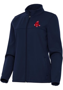 Antigua Boston Red Sox Womens Navy Blue Links Light Weight Jacket