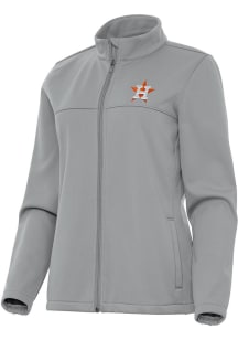 Antigua Houston Astros Womens Grey Links Light Weight Jacket