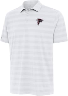 Antigua Atlanta Falcons Mens White Tunnel Short Sleeve Polo