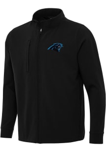Antigua Carolina Panthers Mens Black Regard Light Weight Jacket