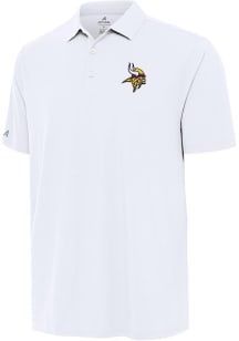 Antigua Minnesota Vikings Mens White Era Short Sleeve Polo