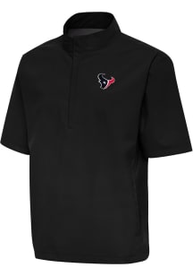 Antigua Houston Texans Mens Black Brisk Short Sleeve Jacket