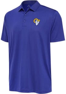 Antigua Los Angeles Rams Mens Blue Ellipse Short Sleeve Polo