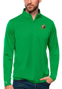 Antigua Oregon Ducks Mens Green Tribute Long Sleeve Qtr Zip Pullover