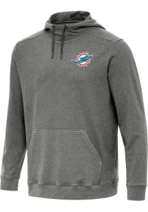 Antigua Miami Dolphins Mens Black Cloud Long Sleeve Hoodie