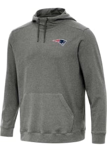 Antigua New England Patriots Mens Black Cloud Long Sleeve Hoodie