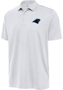 Antigua Carolina Panthers White Ellipse Big and Tall Polo