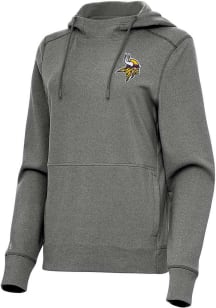 Antigua Minnesota Vikings Womens Black Justice Hooded Sweatshirt