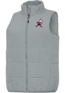 Antigua Cleveland Browns Womens Grey Classic Experience Vest