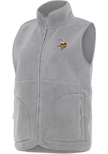 Antigua Minnesota Vikings Womens Grey Nostalgic Vest