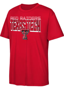 Texas Tech Red Raiders Youth Red Fade to Black Short Sleeve T-Shirt