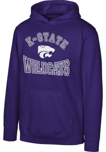K-State Wildcats Youth Purple Home Town Long Sleeve Hoodie