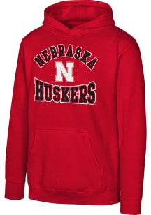 Nebraska Cornhuskers Youth Red Home Town Long Sleeve Hoodie