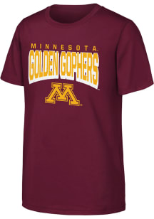 Minnesota Golden Gophers Youth Maroon On the Block Short Sleeve T-Shirt