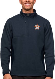 Antigua Houston Astros Mens Navy Blue Course Pullover Jackets