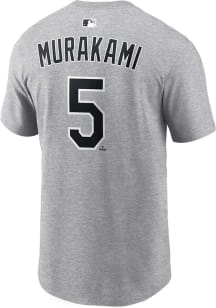 Munetaka Murakami Chicago White Sox Grey Road Short Sleeve Player T Shirt