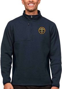 Antigua Denver Nuggets Mens Navy Blue Course Pullover Jackets
