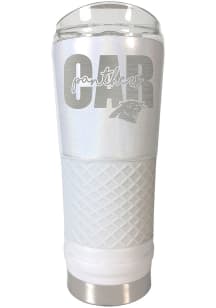 Carolina Panthers 24 oz Opal Stainless Steel Tumbler - White