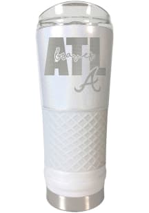 Atlanta Braves 24 oz Opal Stainless Steel Tumbler - White