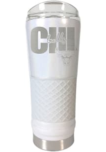 Chicago Bulls 24 oz Opal Stainless Steel Tumbler - White