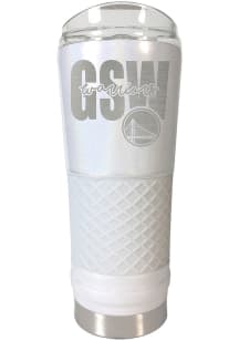 Golden State Warriors 24 oz Opal Stainless Steel Tumbler - White