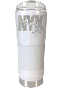 New York Knicks 24 oz Opal Stainless Steel Tumbler - White